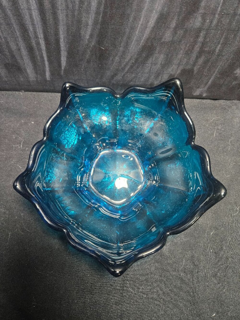 Gorgeous Blue Flower Bowl